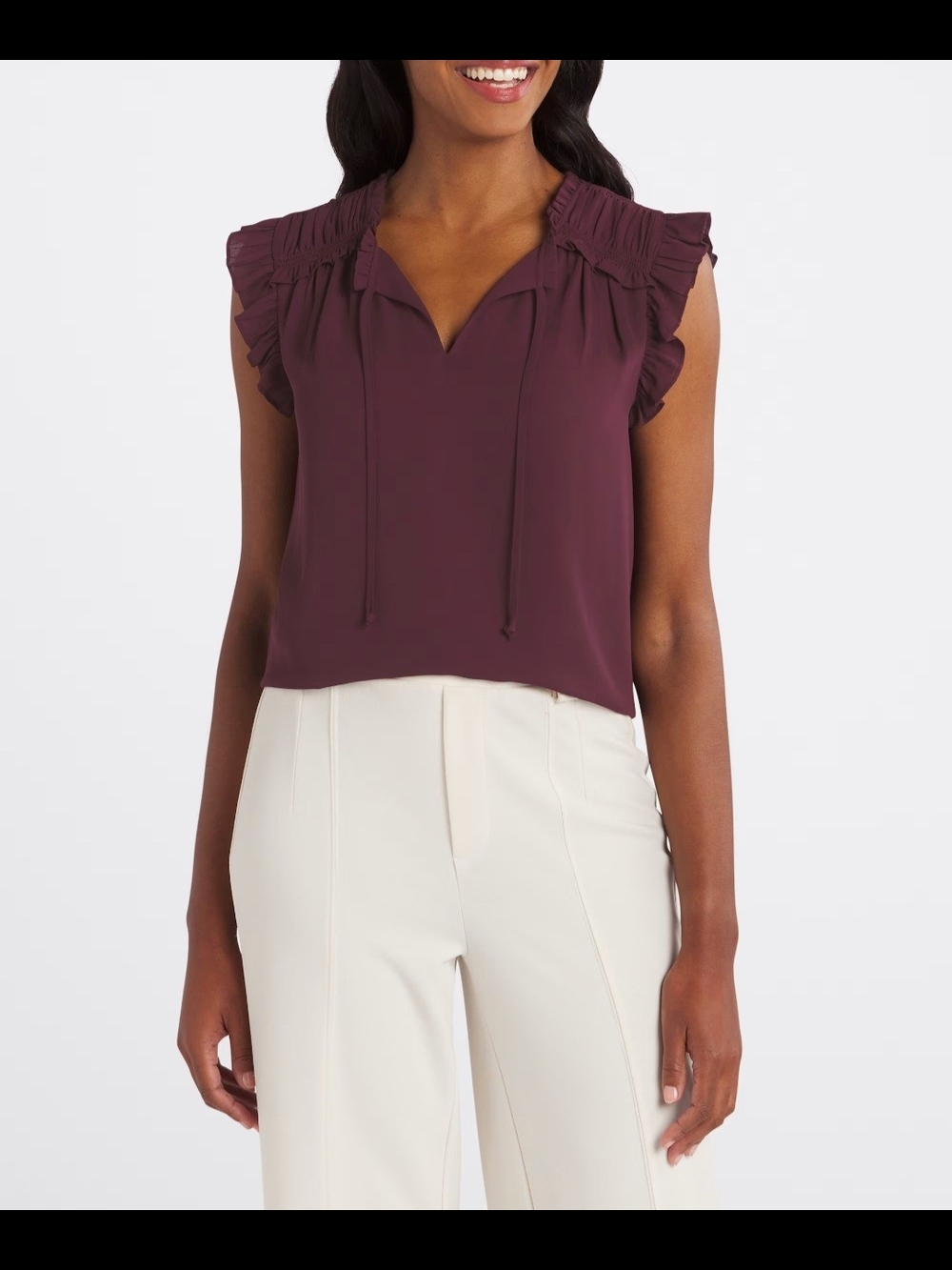 'Alva' Ruffle Detail Blouse - Picture 2 of 9